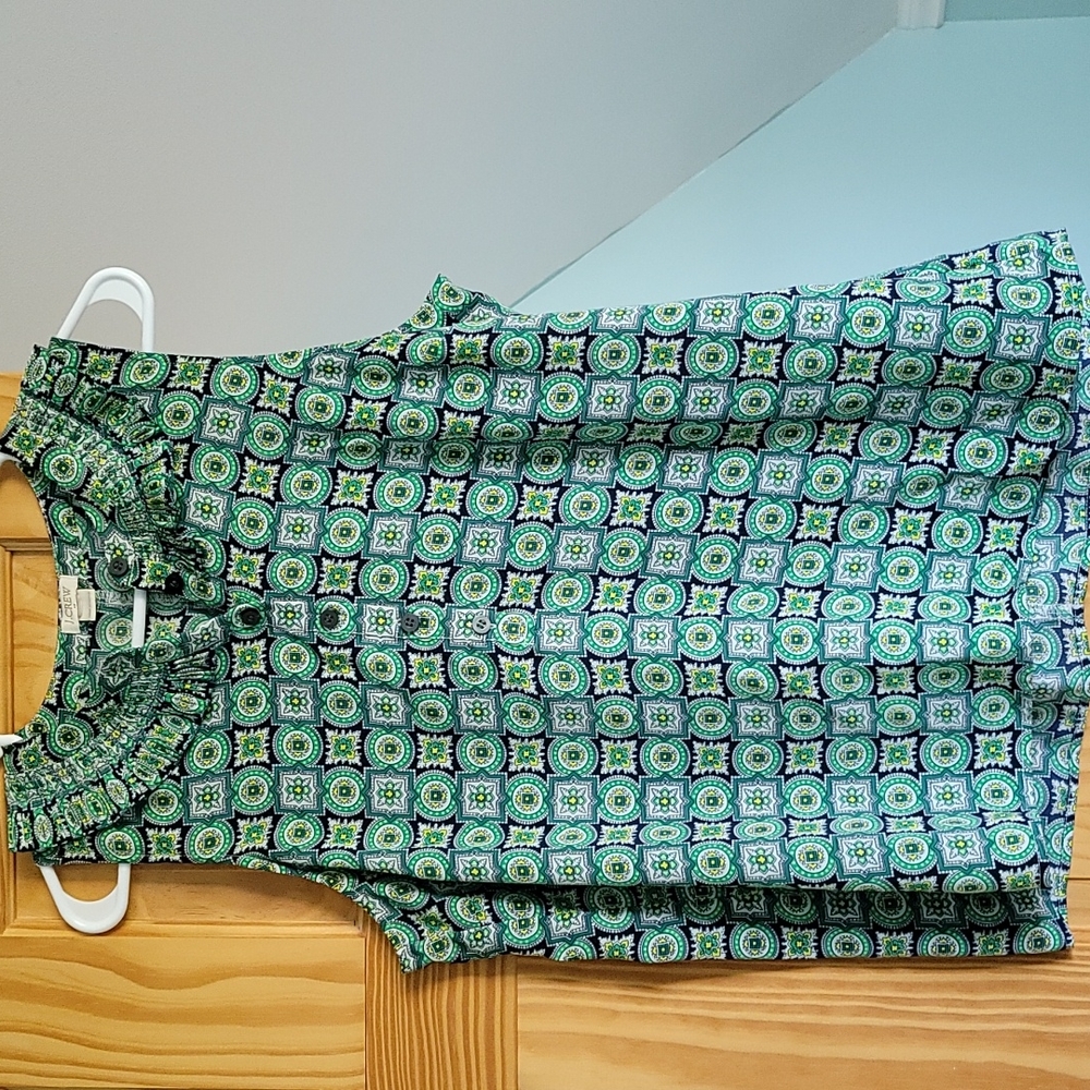 J crew sleeveless blouse large